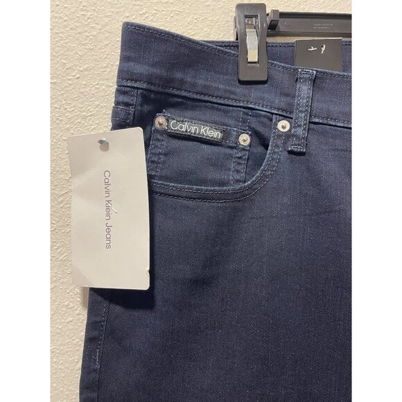 Calvin Klein NWT Men's Classic 5-Pocket Stretch Straight Fit W38xL29 Denim Jean - Picture 8 of 16